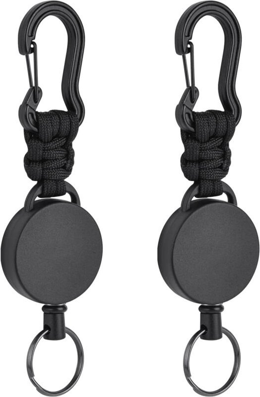 Stück erweiterbare Schlüsselringe, Karabiner-Ausweishalter, 60 cm einziehbare Jojo-Rolle mit Verstärkung und Widerstands...