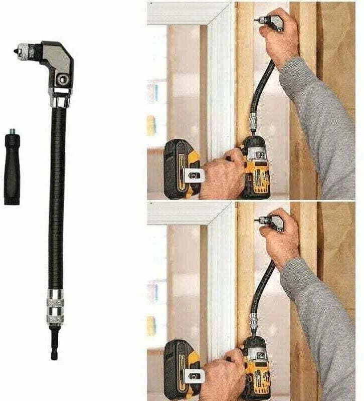1/4"-Winkelbohrer/Schraubendreher mit flexiblem Aufsatz für die Holzbearbeitung