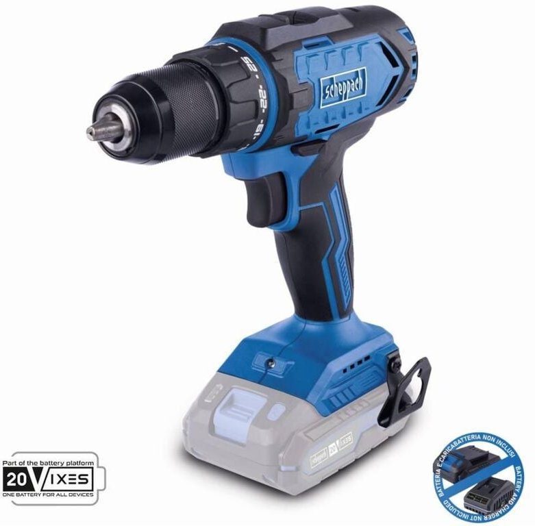 Bohrschrauber 20V ohne Akku ixes Scheppach c-dd45-x