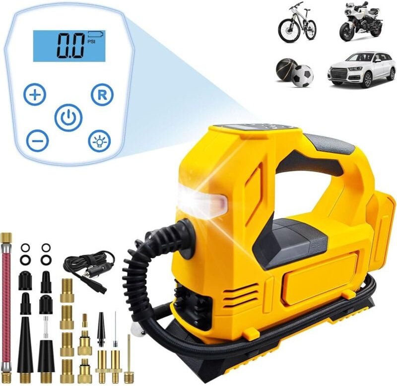 Dewalt 20V Li-Ionen Akku-Luftkompressor, tragbarer Akku, 150 PSI automatische Reifenpumpe