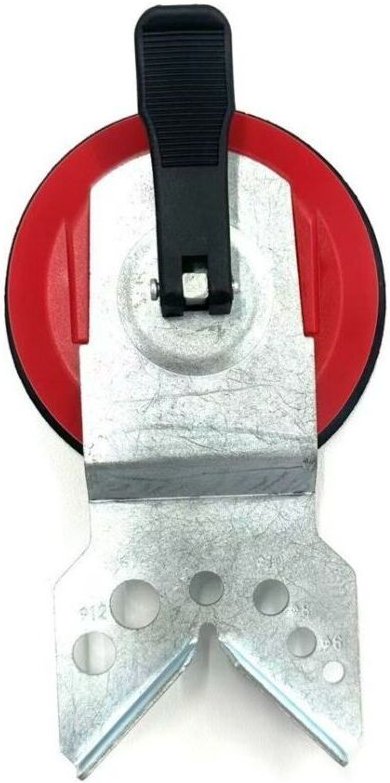 Bohrschablone für 4/5/6/8/10/12 mm und 14–50 mm Lochsägen, mit Wasserkühlungsbohrungen und Vakuumsaugnapf, für Keramikfl...