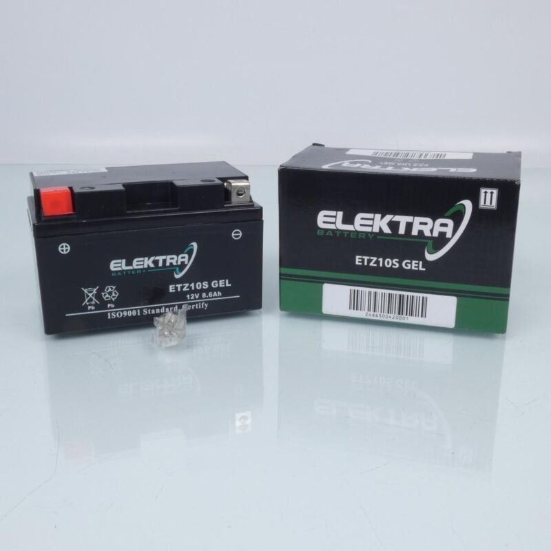 Elektra YTZ10S Gel Batterie / 12V 8,5Ah für Motorrad Roller Quad
