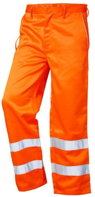 Gr .48 HEINZ WARNSCHUTZ-BUNDHOSE orange HEINZ HIGH VIS TROUSERS