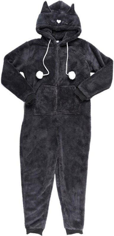 OVERALLS Onesie Katze Größe XL grau Polyester