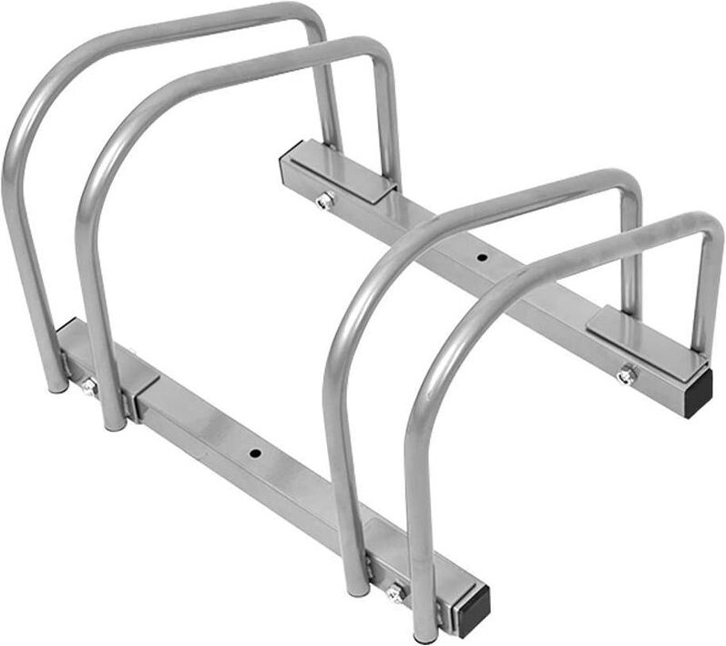 UISEBRT Fahrradstaender Aufstellstaender Fahrrad Staender Metall Platzsparend,40x32x26cm (Fuer 2 Fahrraeder)