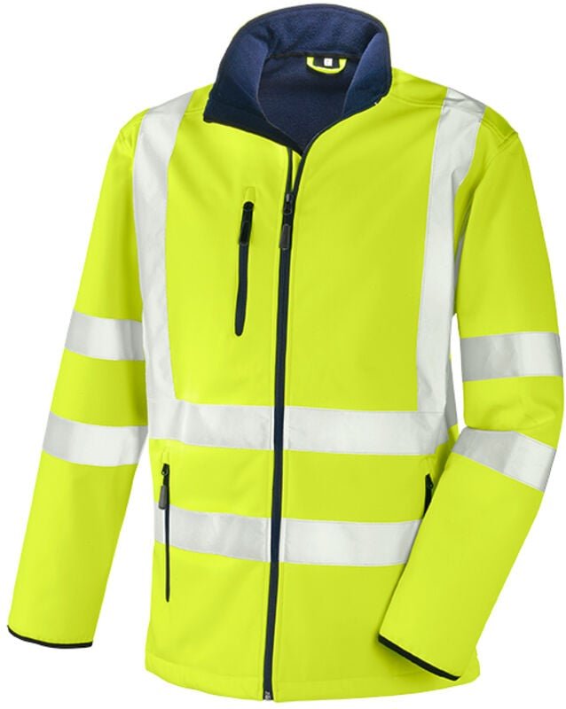 teXXor® Warnschutz-Softshelljacke NIAGARA leuchtgelb 100% Poly. 4103L