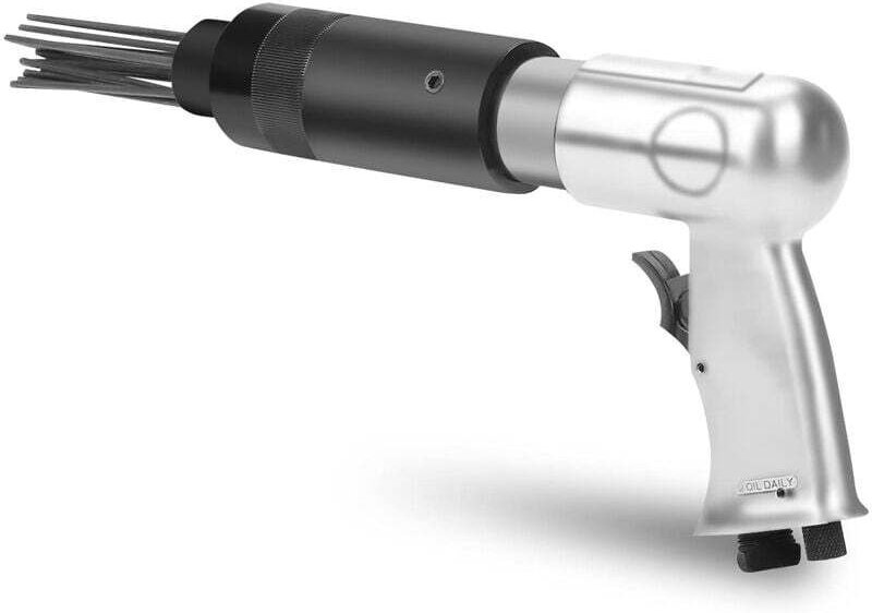 Luftnadel-Rostentferner, 19 Nadeln, 3000 U/min, Nadelpistole, Rostlöser, pneumatische Nadelpistole, 1/4 Zoll, 10 cfm, 35...