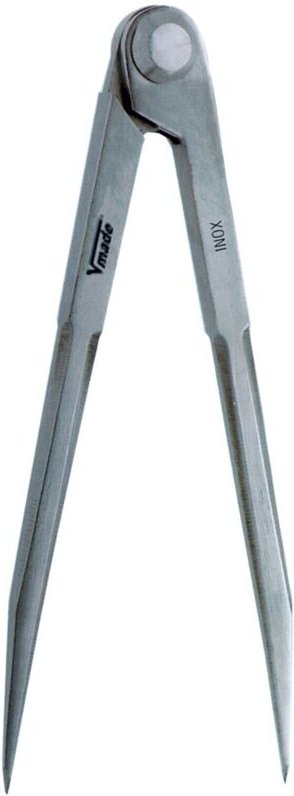Vogel Germany Spitzzirkel 150 mm Stahl poliert Nietscharnier Vierkantschenkel