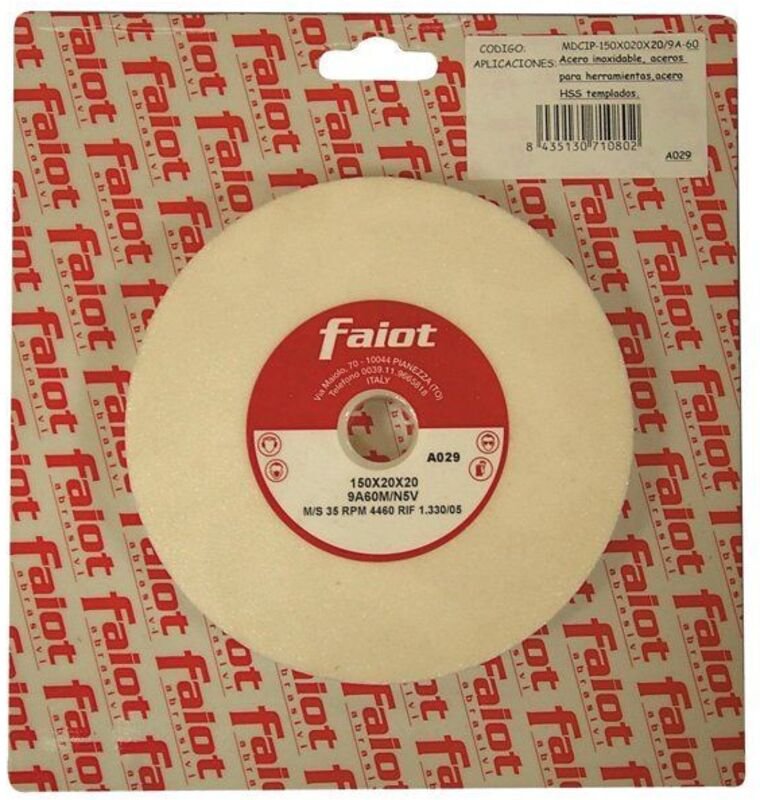 Zylindrische Schleifscheibe - Faiot - MDCIP-150X25x32/1A-60 - Korund - Winkelschleifer