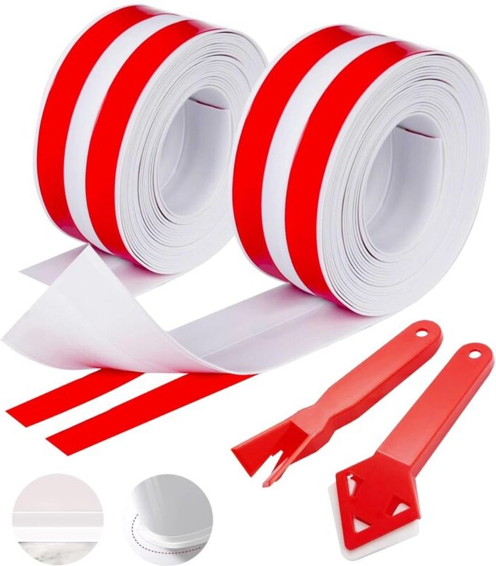 Weißes Silikon-Dichtmittel für Badezimmer, Badewannen, wasserdichtes und schimmelresistentes Klebeband, Klebeband für Kü...