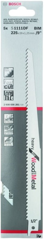 5 Säbelsägeblatt s 1111 df - 2608656261 - Bosch