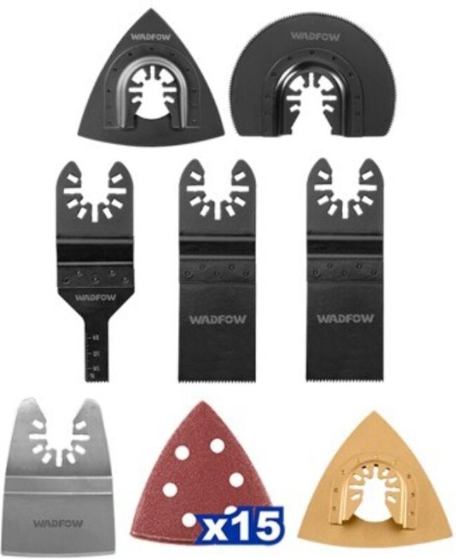 WADFOW 22-teiliges Multifunktionswerkzeug-Zubehörset, hochwertiger Stahl, einfache Installation, vielseitig einsetzbar