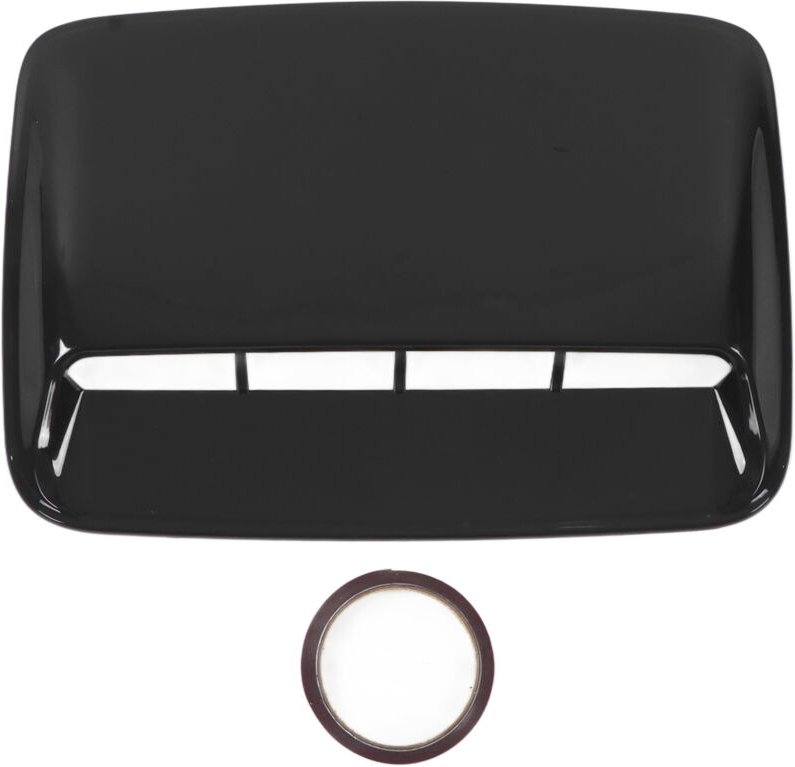 Eosnow - Motorhauben-Entlüftungsabdeckung, glänzend schwarz, Motorhaubenabdeckung, universell für Fahrzeugmodifikationen