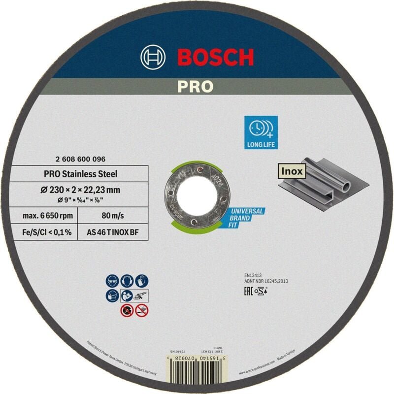 Pro inox TS,230x2x22.23mm - Bosch