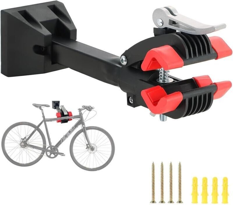 Wandmontierter Fahrradreparaturständer, faltbarer und robuster Wartungsständer mit verstellbarer Klemme für verschiedene...
