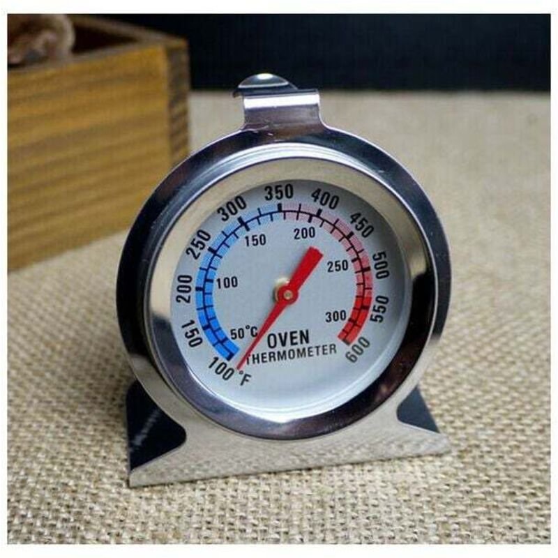 Backofenthermometer 50–300 °C/100–600 °F, Backofen-Grill-Fry-Chef-Smoker-Sofortlesethermometer, Edelstahl-Küchenthermome...