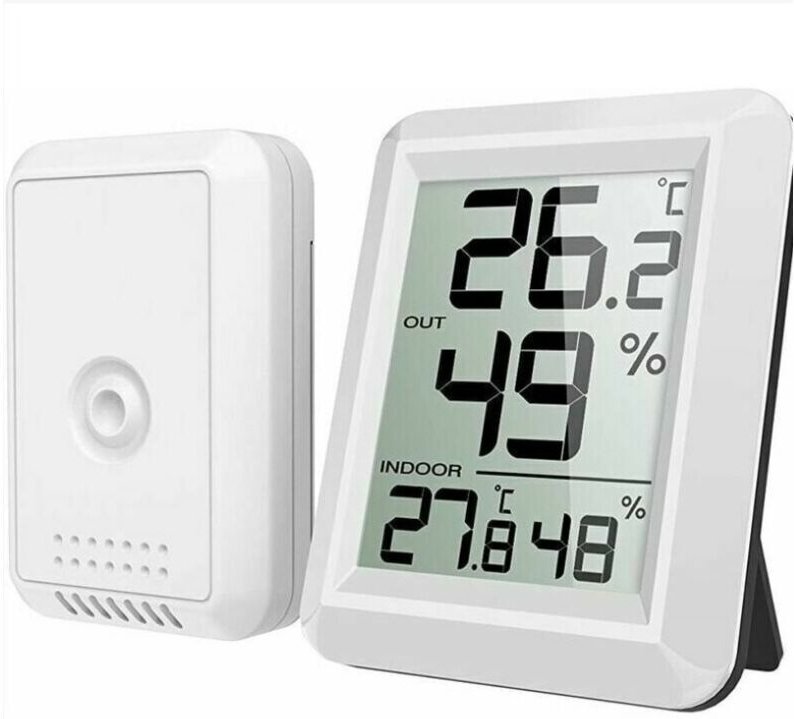 Innen- und Außenthermometer, intelligentes Thermometer mit drahtlosem Außensensor, digitales Thermometer-Hygrometer mit ...