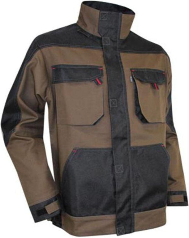 Resin Jacke Taupe/Schwarz Größe 2