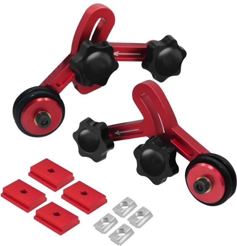 Einseitiger Vorschub, Holzbearbeitung, Multifunktionales Lagerrollenpresser-Set, Federbrett, Klapptisch, Sägetisch, diy,...