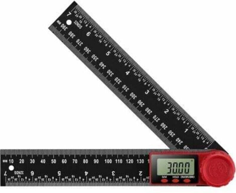 Lineal-Messgerät (200 mm), digitaler Winkelmesser, Winkelmesser, Neigungsmesser, elektronischer Goniometer mit großem LC...