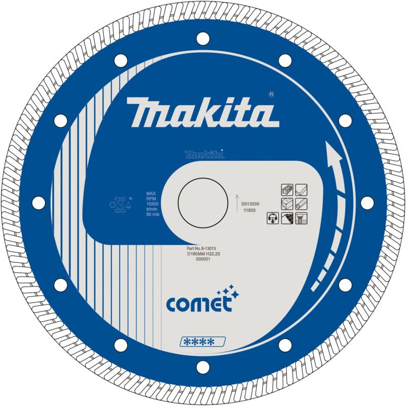 Diamantscheibe 180x22,23 comet - Makita