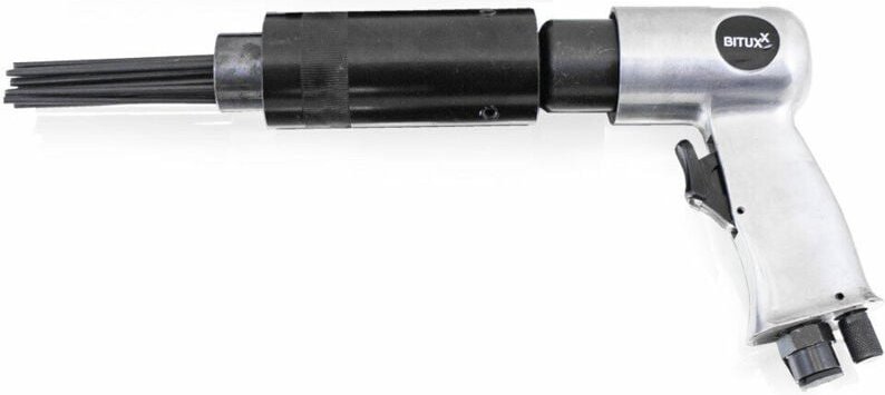 Druckluft Nadelentroster Entroster Rostentferner Nadelpistole 4000 U/min + 1 Nadelkopf mit 19 Nadeln ø 3mm - Bituxx