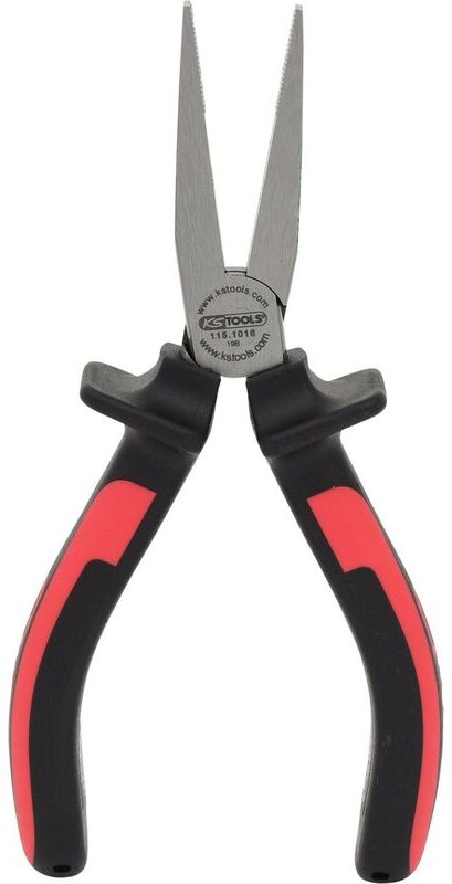Flachrundzange mit Zweikomponentengriff ks tools 165 mm - 115.1016