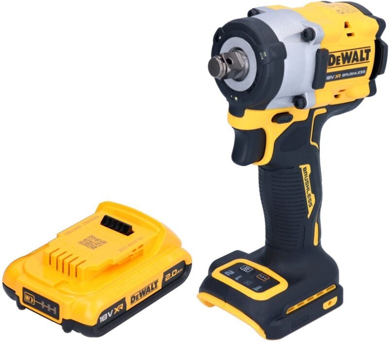 DeWalt DCF 921 N Akku Schlagschrauber 18 V 400 Nm 1/2" Brushless + 1x Akku 2,0 Ah - ohne Ladegerät