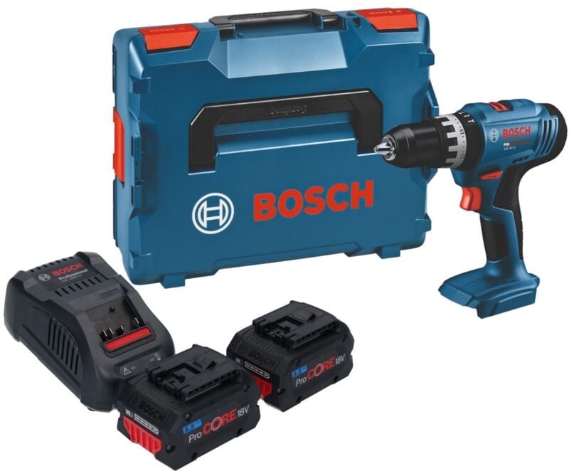 Bosch GSB 18V-25 Professional Akku Schlagbohrschrauber 18 V 56 Nm + 2x ProCORE Akku 5,5 Ah + Ladegerät + L-Boxx