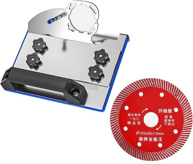 Winkelschleiferständer zum 45° Fasenschneiden von Fliesen - Spezialständer, feststehend und stabil