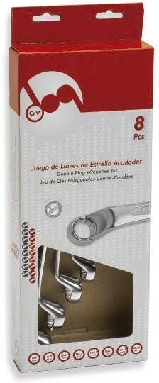 Box mit 8 abgewinkelten Sternschlüsseln, 75º Dogher 453-018