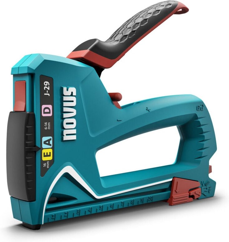 Handtacker J-29 für 6 -14 mm Tackerklammern und 16 mm Tackernägel Hammertacker - Novus