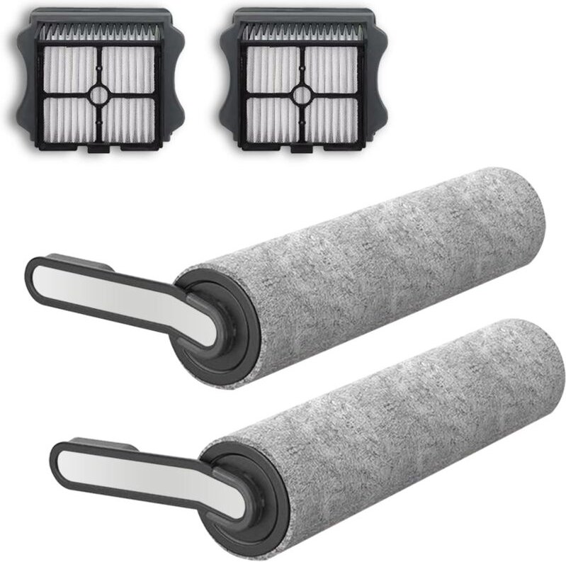 Ersandy - S5 Packung mit 2 Bürstenrollen und 2 HEPA-Filtern, für Tineco Floor One S5 Akku-Staubsauger