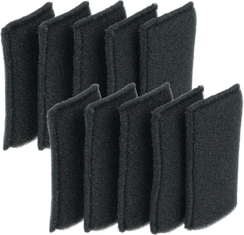 vhbw 10x Staubsaugerfilter kompatibel mit Einhell TE-VC 18/10 Li-Solo, 18/10 Li-Solo EX NA Staubsauger - Schaumstofffilt...