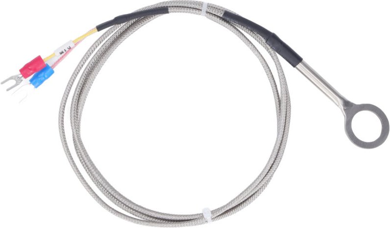 FTVOGUE Thermoelement Typ K, Temperaturfühler aus Edelstahl, Durchmesser 14, -40 bis 1000 ℃, Messbereich 0 bis 600 ℃, ei...