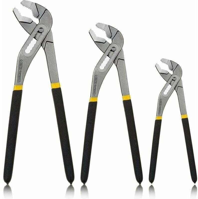 Verstellbare Mehrzweckzange 3-teilig, doppelt beschichtete Griffe – Chrom-Vanadium-Stahl, ideal für Heimwerkerprojekte u...