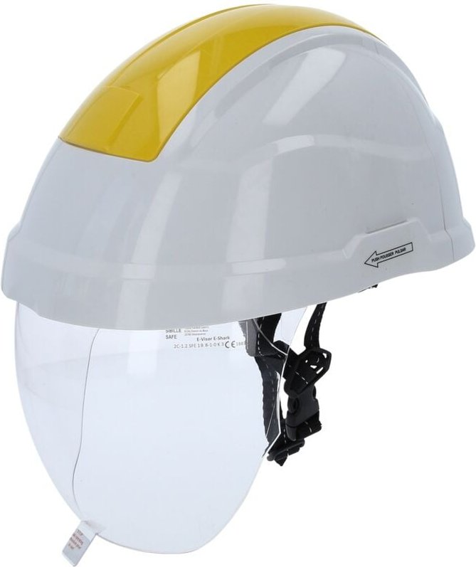 Ks Tools Arbeits-Schutzhelm mit Gesichtsschutz, gelb