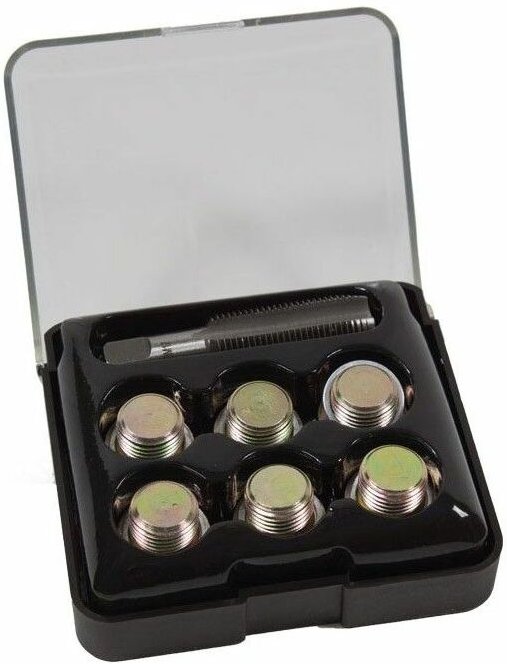 Dema - Reparatur Set für Öl Ablassgewinde M20x1,5 13 tlg kfz Ölwannen Gewindereparatur