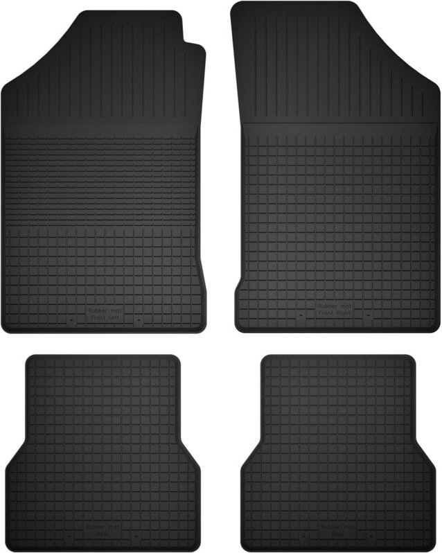 Gummi-Automatten, 4er-Set, Universalmodell: Volkswagen Polo II Coupé, Fließheck, Limousine (1981-1992)