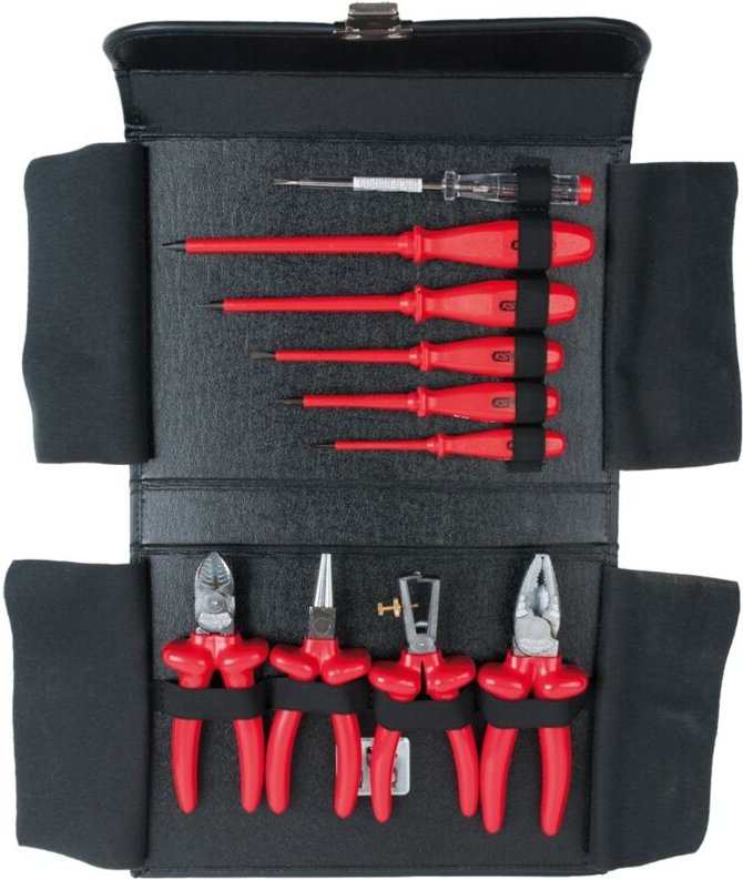 KS Tools 1000V Zangen- und Schraubendreher-Satz, 10-tlg