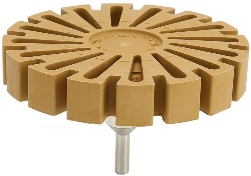 Gummirad für Handbohrmaschine, einfach zu montieren, leicht, 3500 U/min, 4-Zoll-Vollgummirad für die Garage