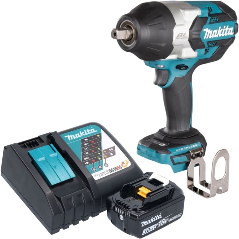 Dtw 1004 RF1 Akku Schlagschrauber 18 v 1050 Nm 1/2' Brushless + 1x Akku 3,0 Ah + Ladegerät - Makita