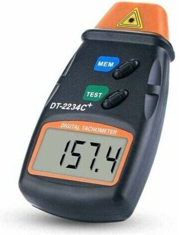 Digitaler Drehzahlmesser, berührungsloser Drehzahlmesser, LCD-Digitaldrehzahlmesser, Drehzahlbereich 2,5 U/min bis 99.99...
