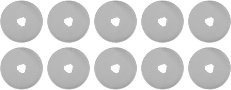 Stoffschneidescheibe, Rollschneideklingen, 45-mm-Rollenwerkzeug-Zubehör, 10-teiliges Set mit runden Messerklingen zum Nä...