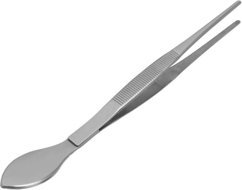Bonsai-Pinzette aus Edelstahl mit geraden, gezahnten Spitzen Spatel zum Auflockern von Topfpflanzenerde