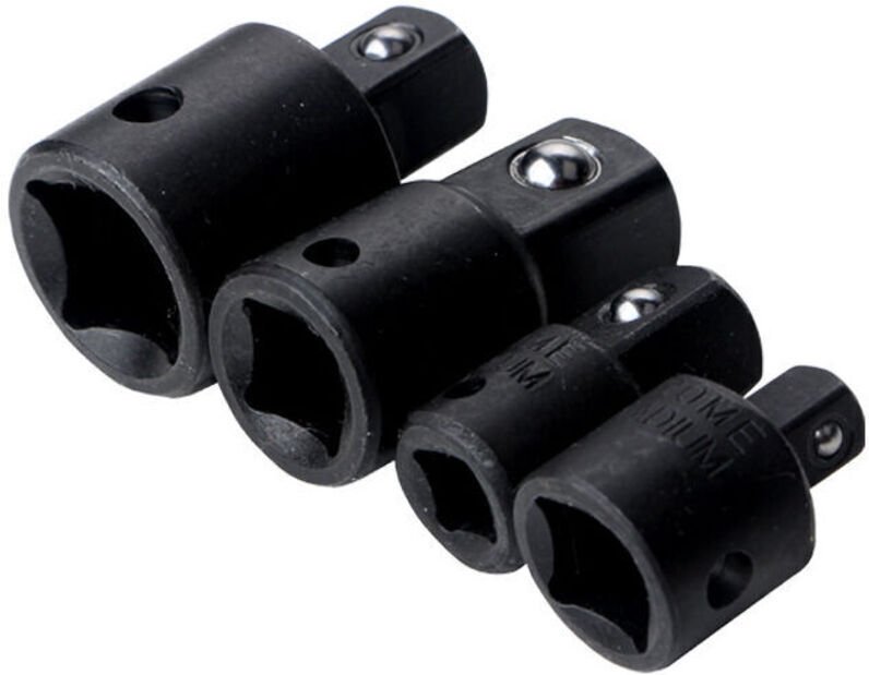 Triumphe 4-teiliges Ratschenadapter- und Adapterset für Steckschlüssel und Bits (1/2", 1/4", 3/8")