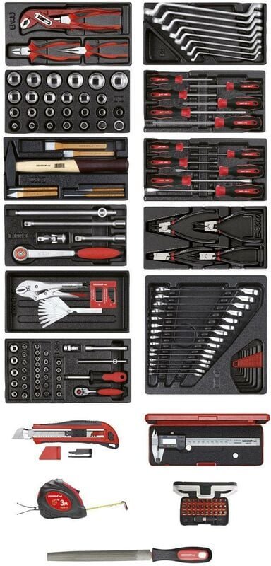 R21010002 Werkzeugsatz 11x CT-Module + diverse Werkzeuge 166-teilig