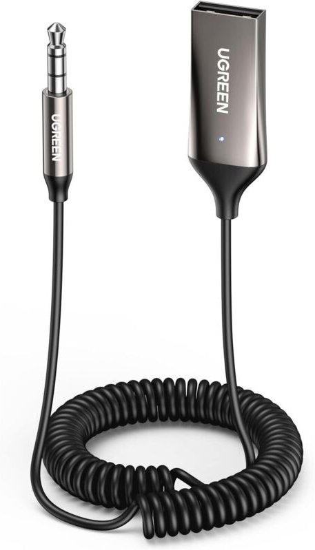 Bluetooth 5.3 Klinkenadapter für Auto, 3,5-mm-AUX-Empfänger und USB für Autoradio, Lautsprecher, Verstärker, Freispreche...