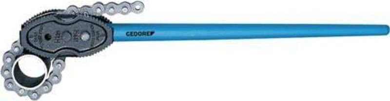 Gedore - Kettenrohrzange 122 Gesamt-L.1275mm Spann-W.48-219mm f.Rohre 1 1/2-8 Zoll