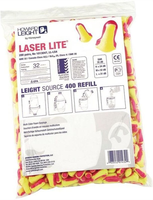 Honeywell - Gehörschutzstöpsel Laser Lite en 352-2 snr 35 dB Nachfüllpack 200 Paar / Pack